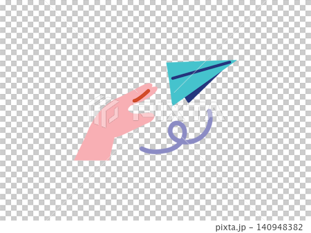 メールを送信するイメージイラスト メールを送信するイメージイラスト 140948382