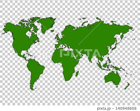 World map (with green border) World map (with green border) 140948608