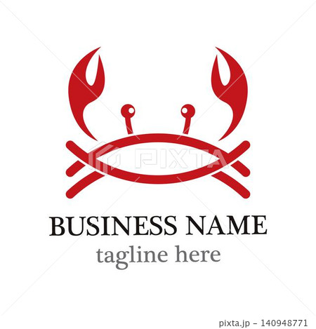 Crab logo template vector icon design 140948771