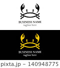 Crab logo template vector icon design 140948775