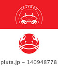 Crab logo template vector icon design 140948778