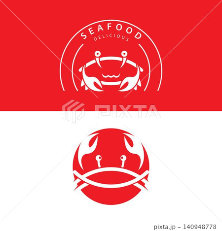 Crab logo template vector icon design Crab logo template vector icon design 140948778