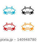 Crab logo template vector icon design 140948780