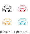 Crab logo template vector icon design 140948782