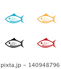 Fish vector logo design 140948796