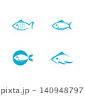 Fish vector logo design 140948797