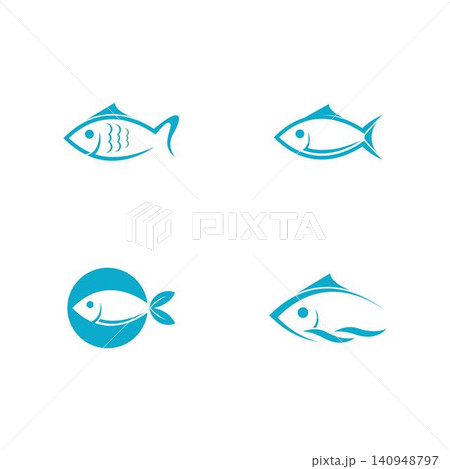 Fish vector logo design Fish vector logo design 140948797