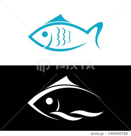 Fish vector logo design Fish vector logo design 140948798