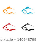Fish vector logo design 140948799