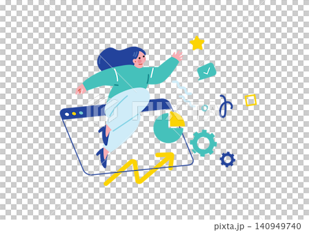 ビジネスウーマンのイメージイラスト ビジネスウーマンのイメージイラスト 140949740