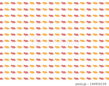 赤橙のトリケラトプスの背景素材 赤橙のトリケラトプスの背景素材 140950139