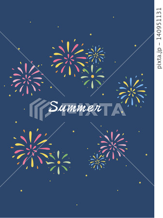 夏のバナーイラスト 夏祭り 花火 夏の背景イラスト 夏のバナーイラスト 夏祭り 花火 夏の背景イラスト 140951131