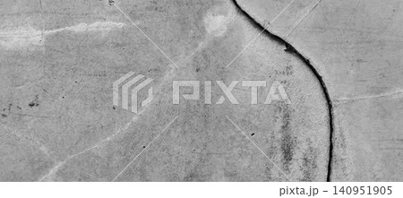 Texture of cracked curved concrete wall with weathered gray cement surface. Texture of cracked curved concrete wall with weathered gray cement surface. 140951905