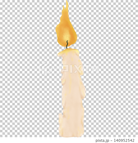 Hand drawn Watercolor Candle Clipart  140952542