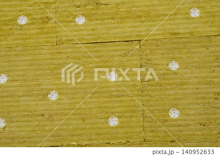 Construction.Thermal insulation panel on wall Construction.Thermal insulation panel on wall 140952633