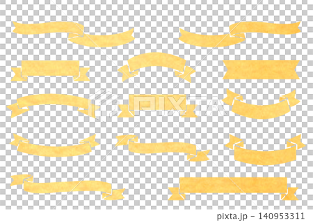 Watercolor ribbon set Watercolor ribbon set 140953311