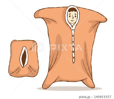 Beige Sensory Body Sock and Movement Sack with Boy. Kids Occupational Therapy Deep Pressure Color Line Art Doodle. Proprioceptive Dynamic Body Sox for Autism, ADHD Overload Relief. Vector Illustration Beige Sensory Body Sock and Movement Sack with Boy. Kids Occupational Therapy Deep Pressure Color Line Art Doodle. Proprioceptive Dynamic Body Sox for Autism, ADHD Overload Relief. Vector Illustration 140953557