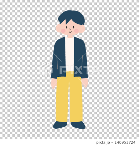全身男性插畫素材 A 全身男性插畫素材 A 140953724