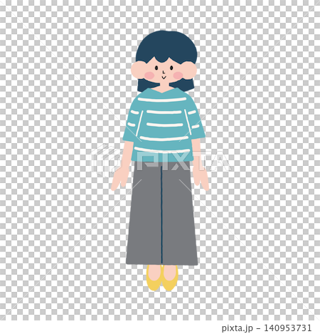 全身女性插畫素材 B 全身女性插畫素材 B 140953731