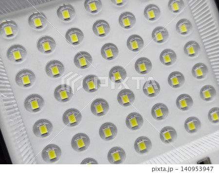 Close-up view of an electronic board with bunch of LED modules Close-up view of an electronic board with bunch of LED modules 140953947
