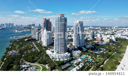 Florida panorama. Skyscraper architecture of Miami. Luxurious vacation. Miami South beach landscape aerial, USA. Aerial Miami skyscraper. Aerial Miami south beach. Cityscape landscape of South Beach Florida panorama. Skyscraper architecture of Miami. Luxurious vacation. Miami South beach landscape aerial, USA. Aerial Miami skyscraper. Aerial Miami south beach. Cityscape landscape of South Beach 140954811
