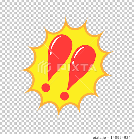 Exclamation marks and flash Exclamation marks and flash 140954924