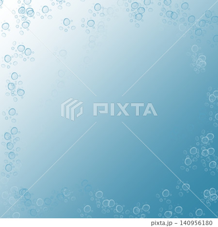 Deep blue ocean background with water bubbles frame and copy space. Deep blue ocean background with water bubbles frame and copy space. 140956180