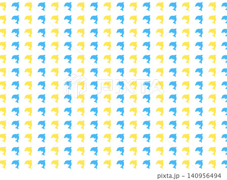 青黄のイルカの背景素材 青黄のイルカの背景素材 140956494