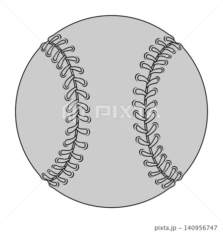 Baseball ball in shiny pure gold Baseball ball in shiny pure gold 140956747