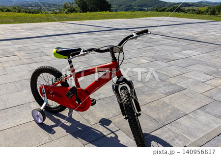 Kids bicycle at home 140956817