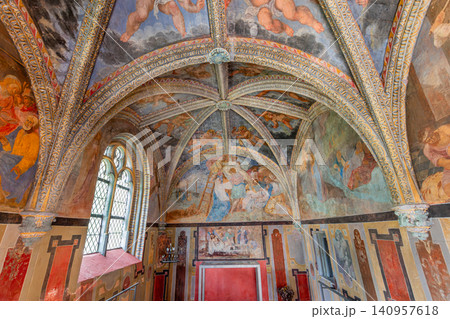 Villesavin chapel frescoes, Loire valley, France Villesavin chapel frescoes, Loire valley, France 140957618