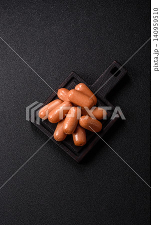 Chicken or pork grilling sausages with garlic, salt, and spices. Grilling sausages Chicken or pork grilling sausages with garlic, salt, and spices. Grilling sausages 140959510