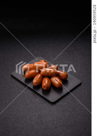 Chicken or pork grilling sausages with garlic, salt, and spices. Grilling sausages Chicken or pork grilling sausages with garlic, salt, and spices. Grilling sausages 140959528