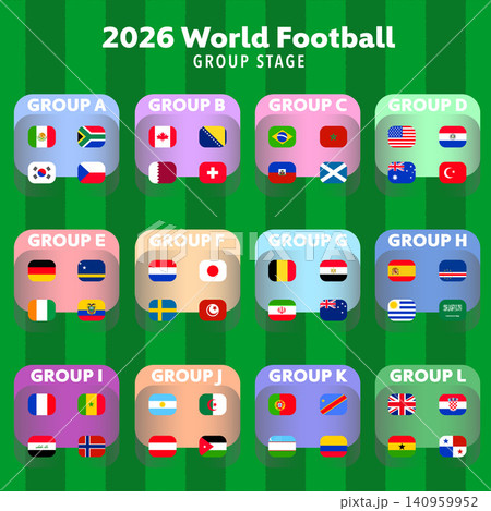 2026 Soccer Group Stage Tournament Template for International Championship 140959952