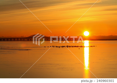 Sunrise Over Great South Bay With Frozen Water in 2026 Sunrise Over Great South Bay With Frozen Water in 2026 140960301
