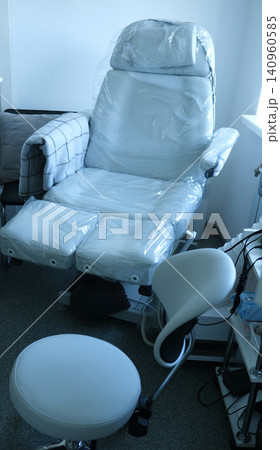 Modern pedicure salon chair in beauty studio with comfortable luxury interior Modern pedicure salon chair in beauty studio with comfortable luxury interior 140960585