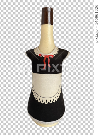 Decorative Bottle in Maid Uniform Costume Decorative Bottle in Maid Uniform Costume 140961326