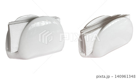 White Ceramic Napkin Holders Set White Ceramic Napkin Holders Set 140961348