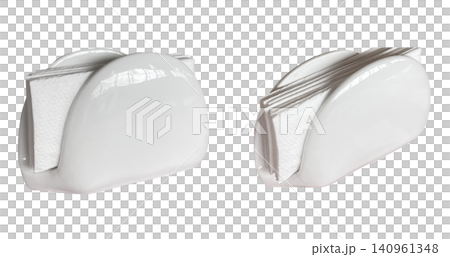 White Ceramic Napkin Holders Set White Ceramic Napkin Holders Set 140961348
