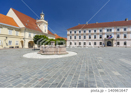 Trg Svetog Trojstva square historical buildings Osijek Croatia Trg Svetog Trojstva square historical buildings Osijek Croatia 140961647