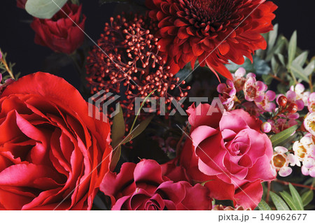 Beautiful fresh bouquet as background, closeup. Floral decor Beautiful fresh bouquet as background, closeup. Floral decor 140962677