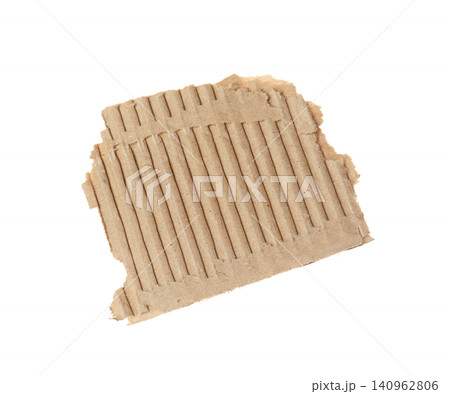 Piece of torn cardboard isolated on white Piece of torn cardboard isolated on white 140962806