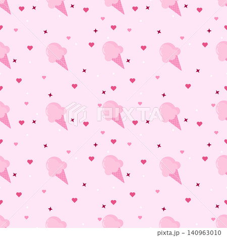 Valentine Candy and Heart Seamless Pattern Background Valentine Candy and Heart Seamless Pattern Background 140963010