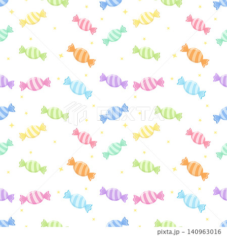 Cute Colorful Pastel Striped Candy Seamless Pattern Background Cute Colorful Pastel Striped Candy Seamless Pattern Background 140963016