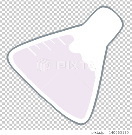 Die-cut memo frame, triangular flask Die-cut memo frame, triangular flask 140963159