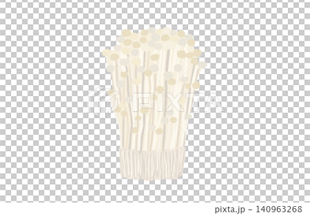 Simple vector illustration of enoki mushrooms. Simple vector illustration of enoki mushrooms. 140963268