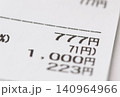 ゾロ目のレシート（777円） 140964966