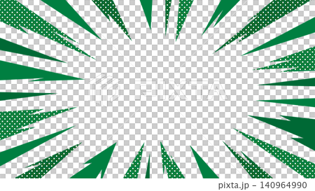 Green jagged lines and white dots banner frame 140964990