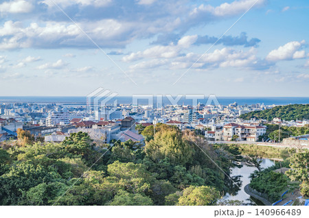 沖縄 首里城公園からの景色 沖縄 首里城公園からの景色 140966489