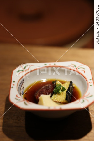 Delicate Japanese Dish in Traditional Bowl 140967011